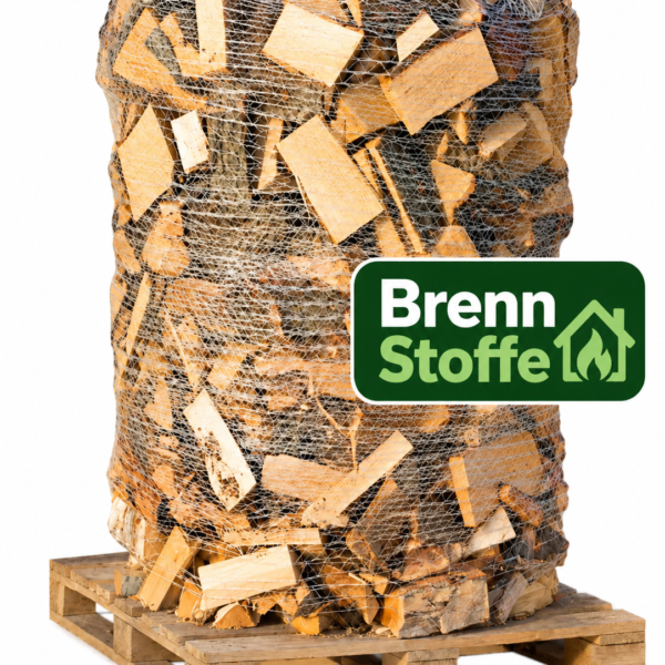 Halbe Palette kammergetrocknetes gespalten Birke Brennholz-25cm